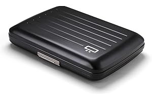 ÖGON -DESIGNS- Porte-Cartes en Aluminium avec Fermoir en métal, Protection RFID Contre la fraude et la démagnétisation, Portefeuille Compact, modèle Smart Case Oslo