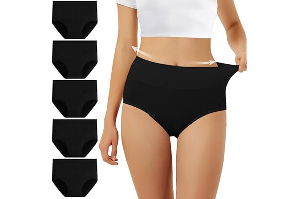 FALARY Culotte Femme Taille Haute Coton 5 pièces