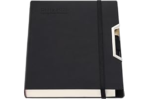 HOLDERZWU Agenda accademica 2026, giorno per pagina, copertina rigida, organizzata da gennaio 2026 a dicembre 2026, agenda giornaliera mensile A5, con linguette mensili, tasca interna, penna, passante per penna