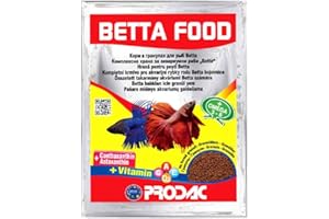 Prodac Betta Food MANGIME Completo in GRANULI per Betta SPLENDENS Acquario 12 GR