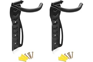 STORAGE WHIZZ Bike Wall Mount - 2 Pack of Push Bike Storage Hooks to Make Your own Vertical Bike Wall Mount