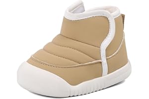 MK MATT KEELY Baby Winter Boots Toddlers Waterproof Snow Booties Boys Girls Warm Fleece Shoes with Anti-Slip Rubber Sole