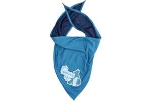 CoolPets Bandana Chien L - Tour de Cou 30 à 36 cm - Collier Bandana rafraichissant Chien - Chien rafraichissant - 80 x 60 x 60 cm - Bleu