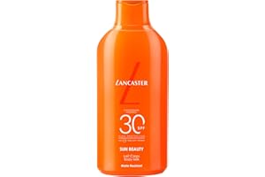 Lancaster Sun Beauty Body Milk Protector solar, Con complejo activador del bronceado, Tecnología Full LightTM para una protección solar de espectro muy amplio