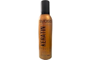 Syoss Mousse de maintien en kératine - Indice de maintien 4 - Ultra forte - 250 ml