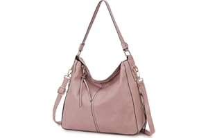 VX VONXURY Bolso Mujer Bolso Bandolera Mujer de Cuero PU Bolso Mujer Grande con Bolsillo Lateral Bolso Hombro Mujer para Diario Trabajo Compras