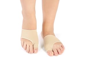 ‎SONEW Sonew Bunion Corrector Silikon Bunion Pads Fußschutz Relief Kit Schmerzen Behandlung Hallux Valgus Protector Ärmeln(L)