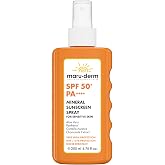Maruderm SPF 50+ Hassas Ciltler i&ccedil;in Mineral V&uuml;cut G&uuml;neş Kremi Spreyi &ndash; &Ccedil;inko Oksit &amp; Bitkisel &Ouml;z&uuml;tlerle Yatıştırıcı G&uuml;neş Ko