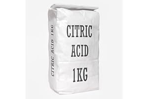 BlueBay Aquatics 1KG - Citric Acid Anhydrous E330 Pharmaceutical Food Grade 100% Pure Bath Bombs