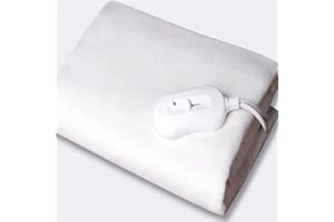 rejuvopedic Double Electric Blanket Heated Underblanket 3 Heat Settings, Easy Fit, Machine Washable