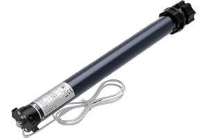 Wiltec Moteur de volet roulant – 204 W / 30 Nm – pour arbres SW60 – avec Contact de fin de course mécanique & Indice de protection IP44 – Motorisation Commande stores vénitiens