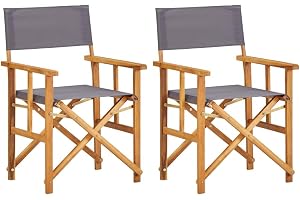 sazoley 2 x regissörsstol trästol hopfällbar stol campingstol hopfällbar stol fåtölj akacia trä massivt 55 x 56 x 88 cm (B x D x H)