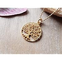 Kette mit Lebensbaum - Gold