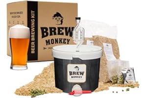 Brew Monkey® Kit de Brassage Bière IPA | Kit Base de 5L | 5,7% Alc. | Kit Fabrication Bière | Idée Cadeau Homme | Kit Bière | Coffret Cadeau Homme | Cadeau Noel Homme
