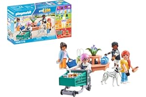 PLAYMOBIL MyLife 71541 MyFigures Shopping, große Einkaufstour durch die Läden, inklusive Einkaufswagen und Einkaufstüte, detailreiches Spielzeug für Kinder ab 5 Jahren