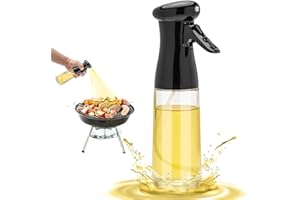 KKNE Pulverizador Aceite 300ml Spray Aceite Cocina de Oliva, Aceitera Spray de PlásticoPremium Dosificador de Aceite en Spray Adecuado para Asar a La Parrilla con Freidora, Hornear, Ensaladas