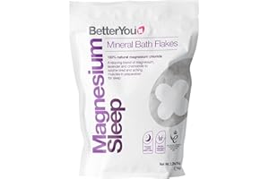BetterYou Magnesium Sleep Mineral Bath Flakes | Zechstein Magnesium Infused with Lavender & Chamomile to Soothe Aching Muscles | Relaxing Essential Oils for Deep Sleep | 1kg