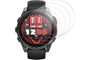 Beukei Screen Protector for Garmin fenix 8 47mm, 4 Pack Screen Saver, Anti-Shatter, Scratch Resistant, NO-Bubble, 9H Hardness,Protector Glass Film