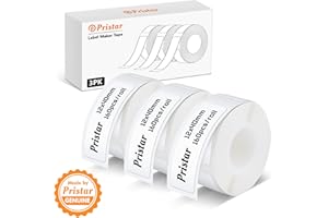 Pristar P15 étiquettes, 3 rouleaux 12mm*40mm ruban d'étiquettes thermiques autocollantes, compatible avec l'imprimante d'étiquettes P15, blanc, 160 étiquettes/rouleau