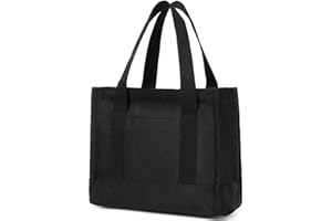MEEGIRL Lightweight Women's Nylon Tote Bags Waterproof Handbags Casual Shoulder Bags for Everyday Holiday Travel Work with two Straps (S-Black)