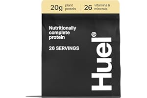 Huel Complete Protein Powder, 26 Servings, Vanilla Flavour, 20g of Plant-Based Vegan Protein Powder per Serving, Ready Meals, Gluten-Free, No Soy, Naturally Flavoured Meal Replacement