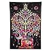 Produktbild Finether indischer Wandteppich Wandbehang Mandala Elefant Tuch Wandtuch Gobelin Tapestry Goa Indien Hippie-/ Boho Stil als Dekotuch /Tagesdecke indisch orientalisch psychedelic bunt 215 x 150 cm FT-292