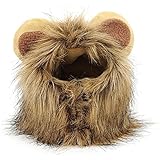 FANGXIN Haustierkostüm Löwenkostüm Haustiere Perücke Löwe Cosplay für Welpen Katzen Halsumfang S/M/L 28/32/38cm (S)
