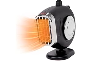 CREAHER Car Heater Defroster 360° Rotating, 150W 12V Portable Car Heater Defroster Windshield Defogging for Car Vehicle Air Heater Fast Heating