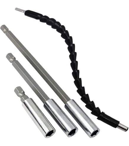 Accessorio Cacciavite 1/4 FTXanty Portainserti Magnetico 2 Pezzi - Attacco 1/4 Per Cacciaviti E Trapani Regolazione Profondità Viti - 7