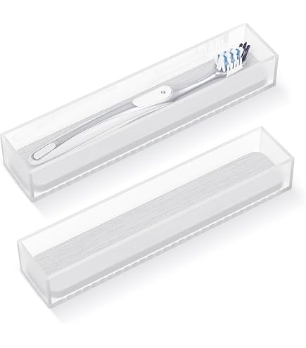 Gaolinci Transparenter Glasbecher – Als Zahnbürstenhalter Oder Make-up-Pinselhalter