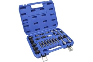AKOZON Kit de dépose de poulie 24Pcs/Set Démontage de l'alternateur Démonter l'outil Réparation de voiture