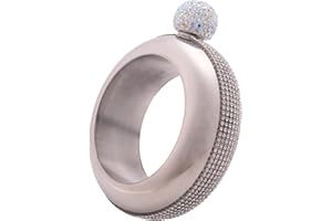 Micvtve Flaconi per Bracciale nel Acciaio Inossidabile Flacone per Vino Portatile Flacone Bottiglia per Vino da Contenitore per Vino,