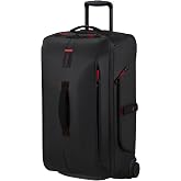 Samsonite Paradiver Light Travel Bag with Wheels (67 cm), Medium, Water Repellent, Lightweight, 74.5 L, Black (Black)