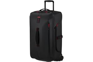 Samsonite Paradiver Light - Resväska med Hjul (67 cm), Medium, Vattenavvisande, Lätt, 74,5L, Svart