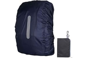 Yufengliye Parapioggia per zaino e zaini, protezione universale impermeabile, impermeabile, rivestimento riflettente, per escursioni, campeggio, ciclismo, blu
