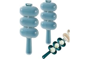 BEICHI Shannan Reisbällchen Former,3 Stück Reisbällchen-Shaker,Baby Rice Ball Schimmel Blau,Sushi Maker Set, Antihaftbeschichtete Onigiri-Form, Sushi-Werkzeug Für Kinder