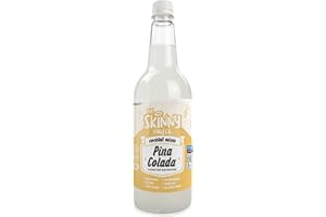 THE SKINNY FOOD CO Skinny Food Co Sugar-Free Pina Colada Martini Skinny Cocktail Mixer – 1 Litre - Low Calorie, 0g Sugar - Vegan, Gluten-Free & Keto Friendly - Tropical flavour with Mango, Passion Fruit & Orange