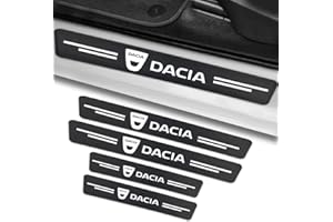 ADIEN 4PCS Car Door Sill Protector Threshold Protective Sticker for Dacia Jogger Duster Spring Sandero Logan Lodgy Dokker Bigster,Carbon Fiber Door Sill Scuff Plate Paint Protection