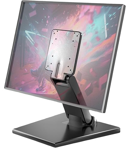 Verstellbare & Faltbare Einzel-Monitorhalterung – VESA 75x75/100x100, Für 10-27 Zoll Monitore, Max. 10 Kg, Mit Standfunktion