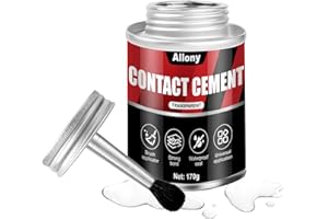 ALLONY Kontaktkleber, Schuhsohlenkleber, Kleber für Schuhe, Neoprenkleber, Schuhkleber Extra Stark Wasserfest, PVC, Planenkleber, Lederkleber, Gummikleber, Filzkleber, Metallkleber, 170g
