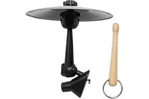 JCVPOT Auto Schlagzeug Becken, 2-teiliges Mini Drums Auto Set, Kompakte Schlagzeug Auto Zubehör Für Musikliebhaber, Perfekt Für Reisen Und Geschenke, 15 X 13,5 X 3,5 Cm