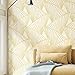 Produktbild Kamaca PVC Material 3d Persönlichkeit abstrakten geometrischen Streifen Nordic modernen minimalistischen Stil Bar Restaurant Schlafzimmer Wohnzimmer Tapeten der Wand 53. * 1000 cm hellgelb