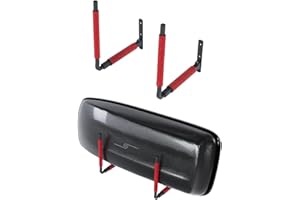 QLS Coffre de toit BOX1 - Support mural - Pour planche de surf, ski, outils de jardin - Support de matériel de sport - 57,5 x 24 cm