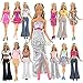 Produktbild Miunana Fashion 10 Modische Partymode Urlaubstag Kleidung Kleider Outfit für Barbie Puppen Doll