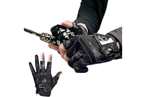2XK-NOV Guantes de Pesca Antideslizantes, Guantes de Ciclismo Verano Medio Dedo para Hombre y Mujer, para Pesca, Caza, Senderismo (Mida la Circunferencia de la Palma Antes de ordenar)