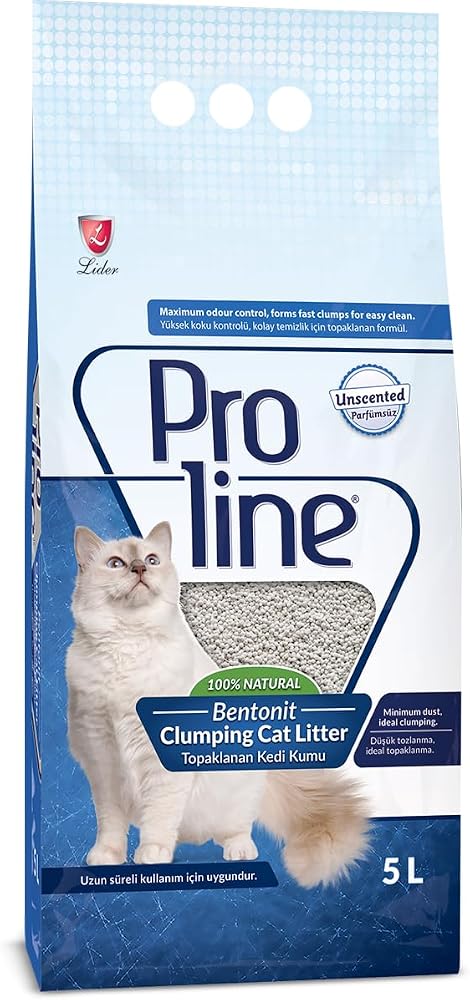 Proline Bentonit Kokusuz Kedi Kumu 5 Lt