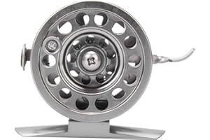 CONDINGGEN Fliegenrolle, 1:1 Glattguss-Fliegenangelrolle, Angelrolle mit CNC-gefrästem Aluminiumlegierungskörper, Outdoor-Angelrolle zum Forellen-, Hecht- und Karpfenangeln