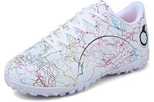 VTASQ Zapatos de Fútbol Niño Profesionales Zapatos de Entrenamiento Adolescentes Aire Libre Deporte Atletismo Botas de Fútbol Cesped Artificial Zapatillas de Fútbol