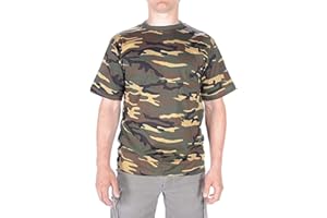 Mil-Tec Tarn T-Shirt Herren • Camouflage T-Shirt aus Baumwolle • BW Camo • Bequemes Kurzarm Army Shirt für Outdoor, Sport oder Freizeit • Bundeswehr Flecktarn-Shirt