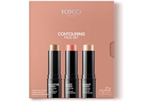 KIKO Milano Contouring Face Set 01, Kit De Maquillaje Facial Con 3 Sticks: Colorete, Iluminador Y Contorno Facial